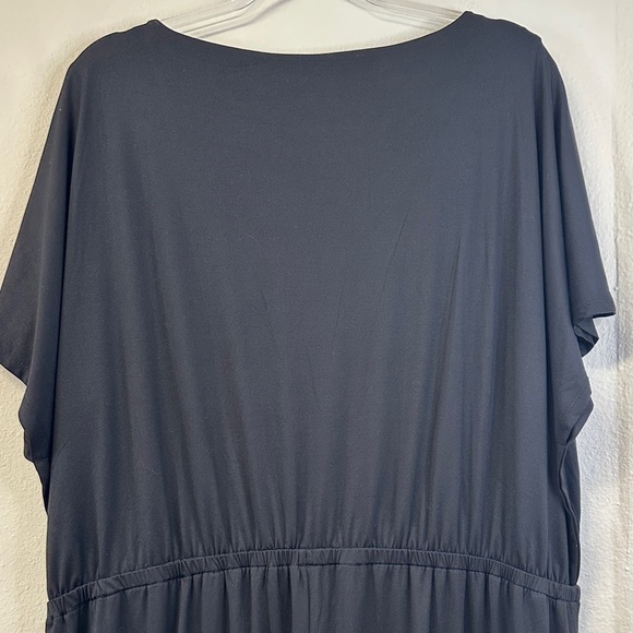 Soma Black Wide Leg Jumpsuit Plus Size XXL Cap Sleeve - Picture 7 of 8